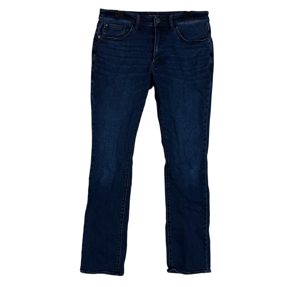 Outpost‎ Makers Jeans Mens 32x34 Blue Dark Wash Regular Straight Stretch Denim